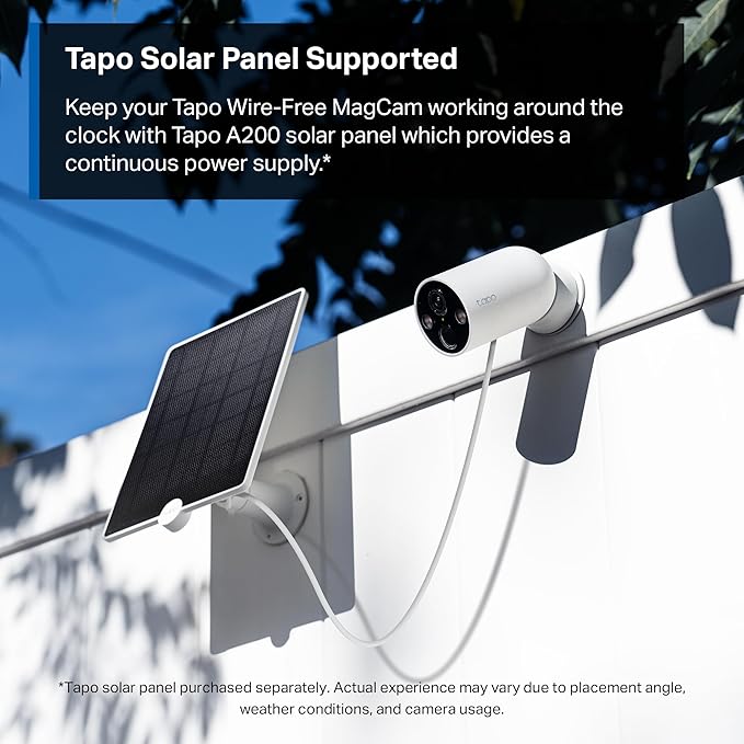 Tapo MagCam, 2025 Wirecutter Best Outdoor Security Camera & PCMag Editors’ Choice, 2K, Battery, Magnetic Mount Wireless Camera, 150° FOV, SD/Cloud Storage, Person/Vehicle Detection, 2-Pack