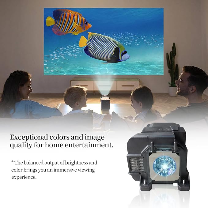 EL PLP75 / V13H010L75 Replacement Projector Lamp Bulb Compatible with Epson PowerLite 1940W 1945W 1950 1955 1960 1965 EB-1940W EB-1945W EB-1950 EB-1955 EB-1960 EB-1965 Projectors, with Housing
