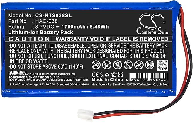 CS Cameron Sino New 1750mAh Replacement Battery for Home Circuit, Mario Kart Live