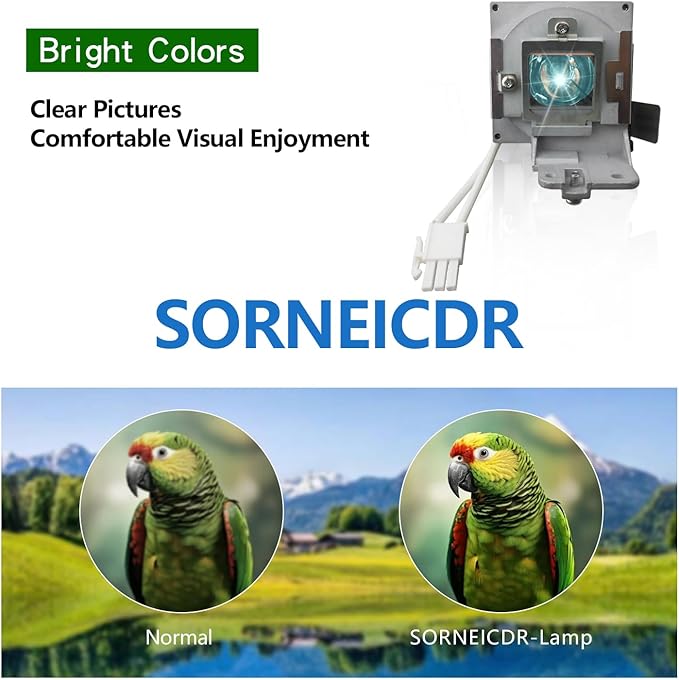 5J.J9R05.001 Replacement Projector Lamp Bulb Compatible with BENQ MS504 MS512H MS514H MS521P MS522P New Generation A+ Lampwick Lamp Bulb Replacement with Housing