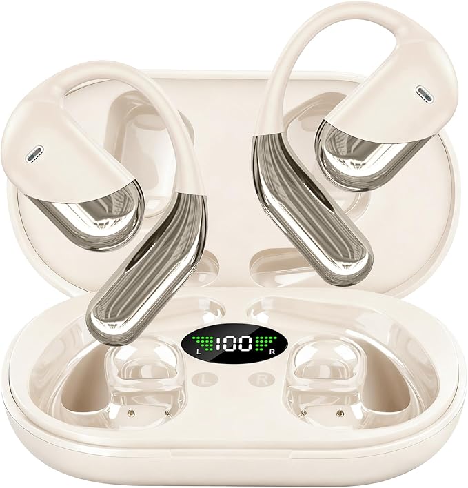 AI Translator Earbuds Real-Time 144 Languages & Accents, 3-in-1 Open Ear Wireless Bluetooth Earbuds with Charging Case,Translation Device for Travel Business Learning Compatible with iOS and Android
