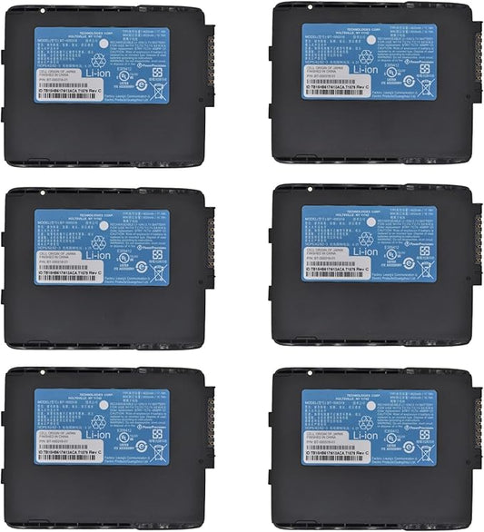 6Pack BT-000318 4620mah Replacement Battery for Zebra for Symbol TC77 TC70 TC72 TC75 TC55 TC70X TC75X TC700H TC700K TC720L TC75BH TC75EK TC75AH TC75GK TC77HL BT-000318-01 Barcode Scanner Battery