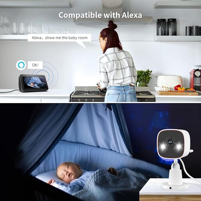 Jennov 2K Security Cameras, WiFi Indoor Cameras for Home Security, Plug in Powered Pet Cams, Dual-Band (5GHz/2.4GHz), Color Night Vision, 2-Way Audio, Human Motion Detection, IP66 Waterproof Outdoor