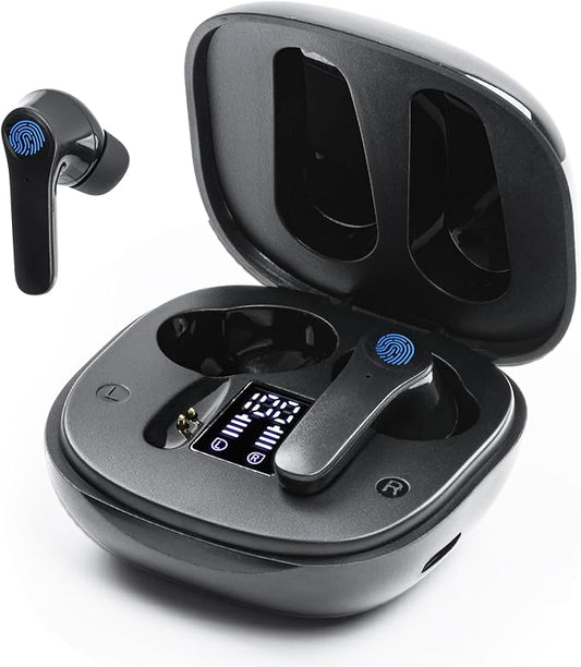 Translation Earbuds,Real Time Noise Cancelling Wireless Earbuds,144 Translation Languages Bluetooth Headphones,Fast Reaction Translation Device (Black)