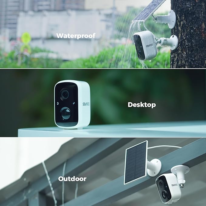 SOVMIKU 2CG3 Starlight Color Night Vision Solar Security Camera Wireless Outdoor,2-Years Free Cloud Storage,Two Way Audio,Easy to Setup, PIR Motion Detection,2.4GHz Wi-F,SD Slot,Vicohome