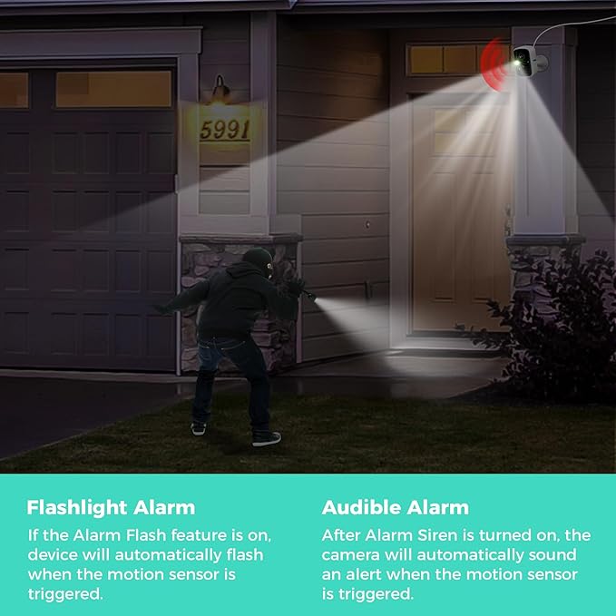 SOVMIKU 2CG3 Starlight Color Night Vision Solar Security Camera Wireless Outdoor,2-Years Free Cloud Storage,Two Way Audio,Easy to Setup, PIR Motion Detection,2.4GHz Wi-F,SD Slot,Vicohome