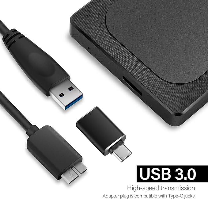 320GB External Hard Drive Ultra Slim Portable HDD-USB 3.0 for PC, Mac, Laptop, PS4, Xbox one,Xbox 360 HD-A4