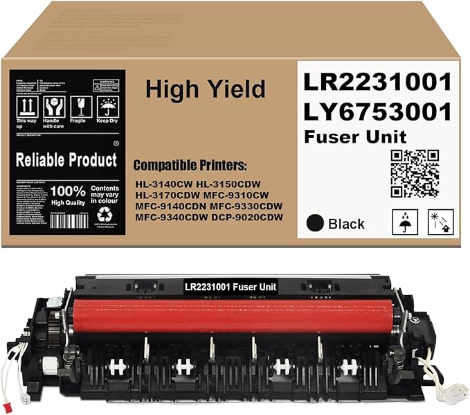 LR2231001 LY6753001 Fuser Unit Compatible for HL-3140CW HL-3150CDW HL-3170CDW MFC-9310CW MFC-9140CDN MFC-9330CDW MFC-9340CDW DCP-9020CDW Printers（110-120V）