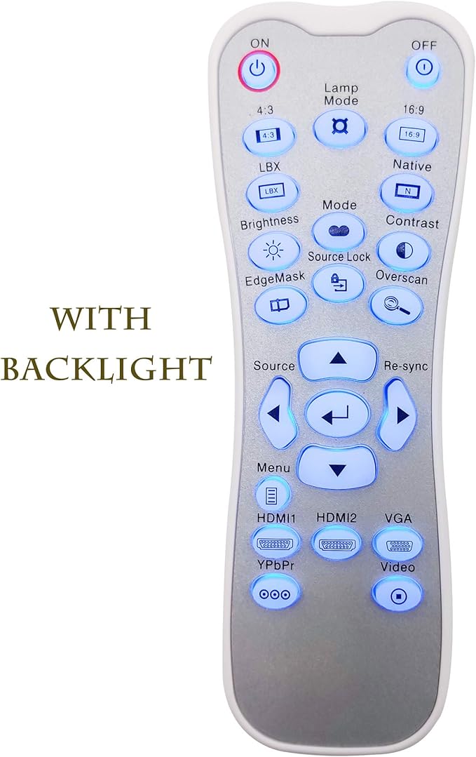 BR-3042B Projector Remote Control for Optoma HD180, HD20, HD200X, HD200X-LV, HD20-LV, HD22, HD2200, HD23, VDHDNG, VDHDNZ