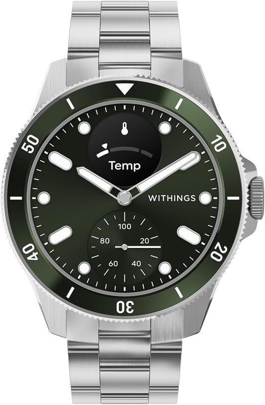 WITHINGS Scanwatch Nova - Heart Health Hybrid Smart Watch for Men & Women - SPO2, Temperature Monitoring, Sleep, Respiratory Health, Cycle Monitoring, 30-Day Battery Life, Apple iOS/Android