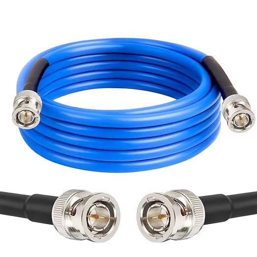 XRDS -RF 10FT SDI Cable, 3G/6G-SDI Cable BNC Digital Video Cables 75 Ohm RG59 BNC Male Cables for 3G/6G HD SDI Monitor Video Recorder Converter Splitter Security Camera