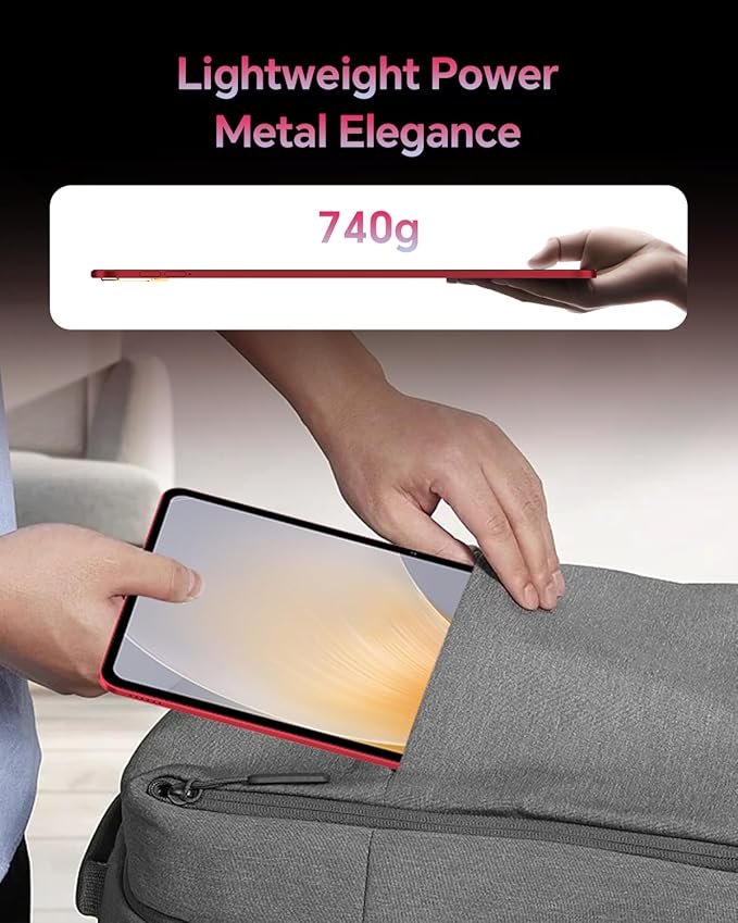 TECLAST T65PLUS 13.4-Inch Android 15 Tablet 2025, 120Hz Refresh Rate, 20GB RAM(8+12)+256GB Storage(1TB TF), 10000mAh/18W Fast Charge, Wi-Fi+4G LTE,Dual SIM,GPS,3.5mm Headphone Jack, Elegant Red