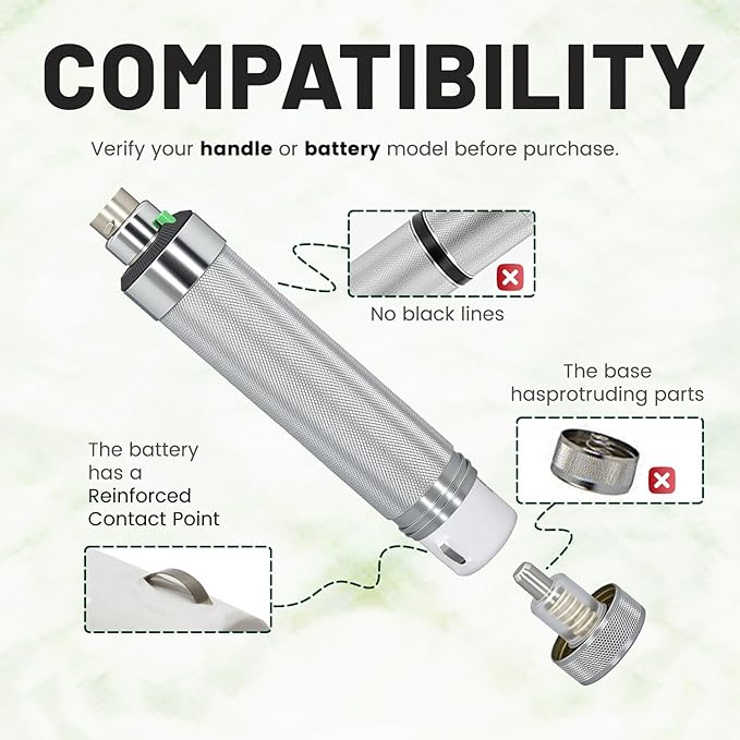 Replacement for Welch Allyn 72200 Battery | Compatible with 60835, 71000, 71670 Handles | 3.5V 800mAh Ni-Cd Rechargeable Battery