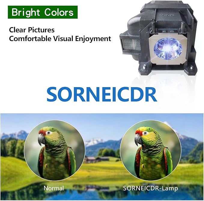 EL PLP88 Replacement Projector Lamp Bulb Compatible with Epson V13H010L88 Powerlite Home Cinema 2040 1040 2045 740HD 640 EX3240 EX7240 EX9200 EX5250 EX5240 VS240 VS345 VS340 97H 98H 99WH 955WH X27