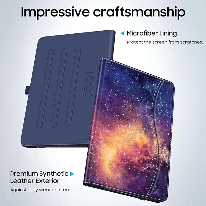 Fintie Case for Samsung Galaxy Tab A9 Plus/A9+ 5G 11 Inch 2023 Model (SM-X210/X216/X218), Multi-Angle Viewing Smart Stand Back Cover with Pocket Auto Wake/Sleep, Galaxy