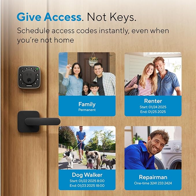 ULTRALOQ Bolt NFC, World's First Smart Lock with Apple Home Key and Android NFC Tap to Unlock, Built in Wi-Fi Deadbolt, Remote Control, Works with HomeKit, Alexa, Google, 1 Year Battery, BHMA Cert.