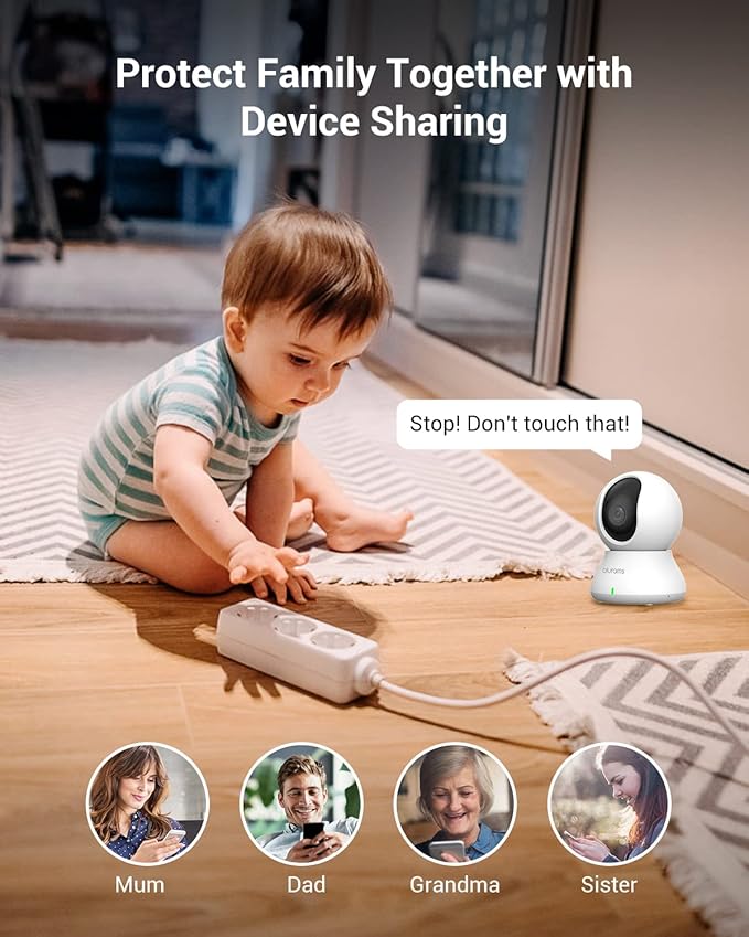 blurams 5G Cameras for Home Security, 2K Pet Camera with Phone App, 360° PTZ Indoor Camera w/Dual-Band WiFi6, Free Human/Motion/Sound Detection, 2-Way Talk, Night Vision, Compatible with Alexa, 2Pack