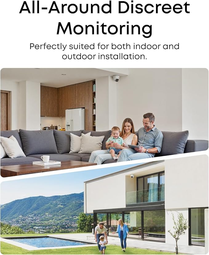 eufy PoE Bullet Security Camera E41, NVR Wired Add On Cam, Requires eufy NVR,4K UHD, 24/7 Recording, Human/Vehicle/Pet AI Detection, Red and Blue Strobe, Plug and Play