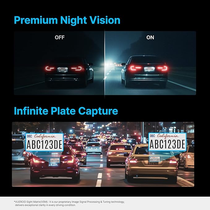 S1 4K Infinite 2CH Dash Cam Front and Rear Car Camera, 4K, 2.5K Dashcam for Car, STARVIS 2, Night Vision, 24/7 Recording, 5G WiFi GPS, Car Surveillance Camera, Gifts for Men Women