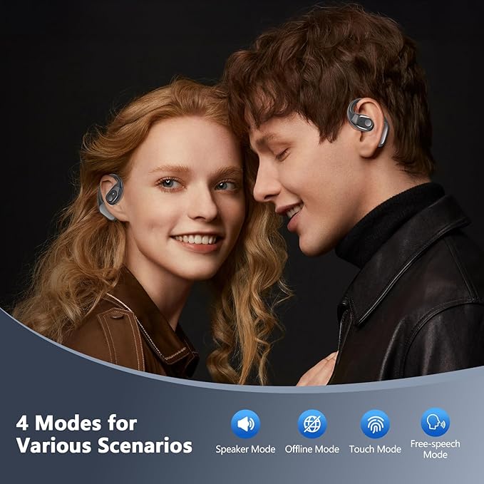 AI Translation Earbuds Real Time, 3-in-1 Translator Earbuds 164 Languages & Accents, Audifonos Traductores Inglés Español,Open Ear Wireless Headphones with Charging Case fit iOS & Android