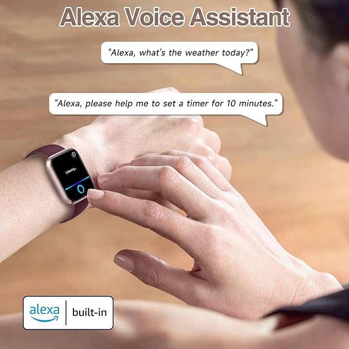 Smart Watch for Women Men with Bluetooth Call, Alexa Built-in Smartwatch, 1.83"DIY Dial Fitness Watch with Sleep Heart Rate Monitor, 110+ Sport Modes, IP68 Waterproof Watch Compatible with Android iOS