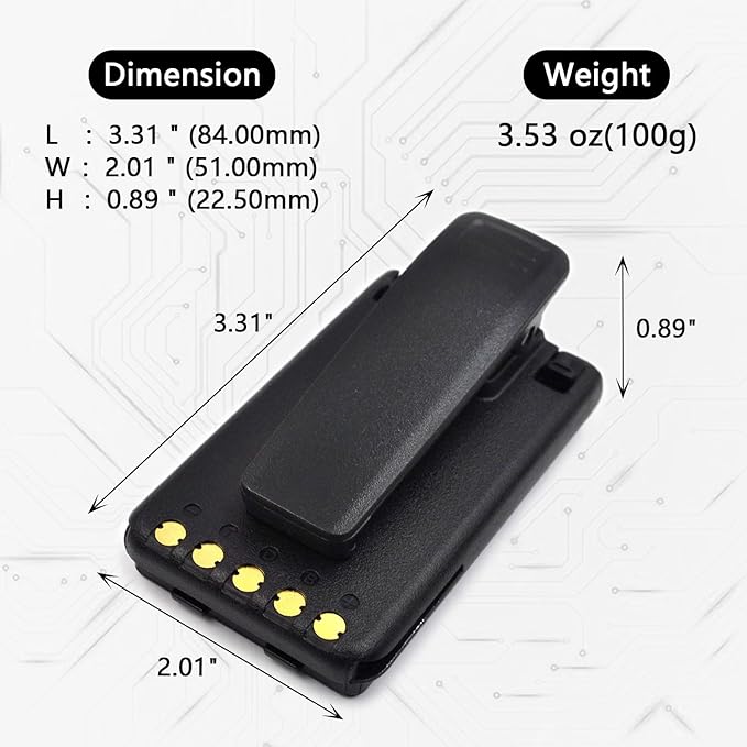 elxjar (2-Pack) 7.4V 2000mAh Li-ion BP-290 Battery, Replacement for Icom IC-F52D IC-F62D IC-M85 Two-Way Radios Rechargeable Pack