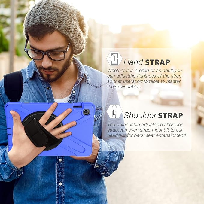BRAECN for Samsung Galaxy Tab S5e Case 10.5 inch 2019, Heavy Duty Shockproof Case with 360 Rotating Kickstand/Hand Strap&Shoulder Strap for Galaxy Tab S5e 10.5‘’ Tablet SM-T720/SM-T725