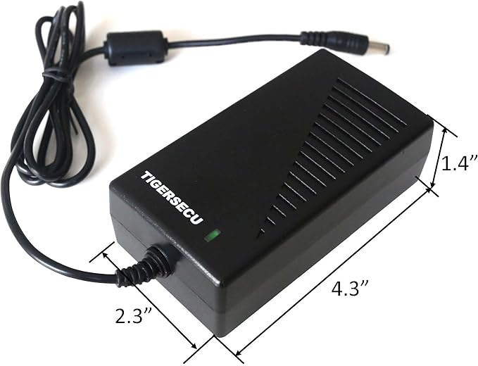 TIGERSECU Security Camera Power Adapter with 9-Way Power Splitter, 12V 5A 100V-240V 2.1x5.5mm Power Supply, Compatible with Lorex, Samsung, Q-See, Night Owl, Swann, Annke IP and BNC Cameras