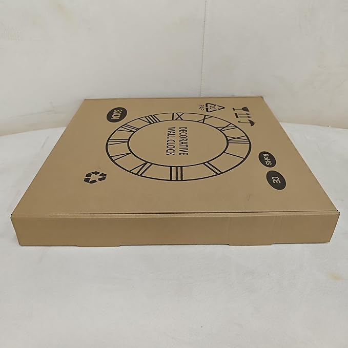 Large Wall Clock For Living Room Decor - 80cm/ 32 Inches Nearly Silent Non-Ticking Metal Wall Clocks Battery Operated, Vintage Decorative Modern Wall Clock For Bedroom, Office, Farmhouse Decor