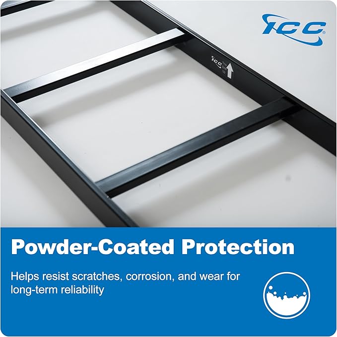 ICC Cable Runway Rack 7' Straight Section, 16-Gauge Steel, Made in USA, 2-Pack