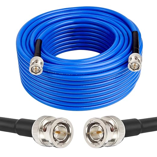 XRDS -RF 50FT SDI Cable, 3G/6G-SDI Cable BNC Digital Video Cables 75 Ohm RG59 BNC Male Cables for 3G/6G HD SDI Monitor Video Recorder Converter Splitter Security Camera