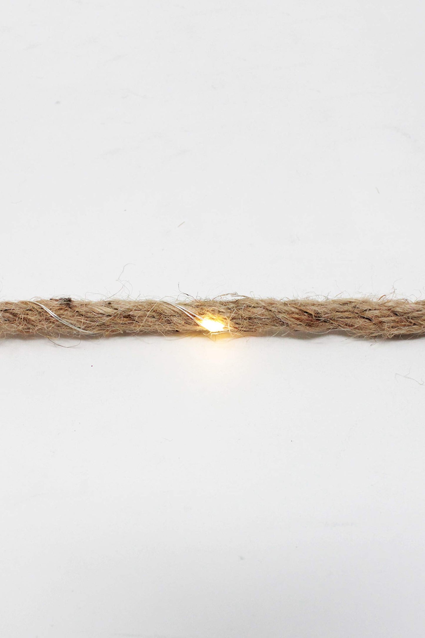 Perfect Holiday 30 LED Rope String Lights - Warm White, Battery Operated, Copper for Modern Farmhouse and Rustic Décor