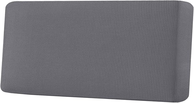 H.VERSAILTEX Super Stretch Individual Seat Cushion Covers Sofa Covers Couch Cushion Covers Slipcover Sets Thick Jacquard Textured Twill Fabric (1 Piece Sofa Cushion Cover, Grey)