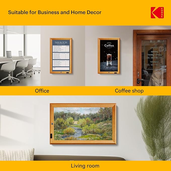 KODAK 23.8" X-Large WiFi Digital Picture Frame - 1920x1080 FHD IPS Display with 32GB Storage, Auto-Rotate, Remote Control, Wall Mountable, Compatible with Alexa, for Family