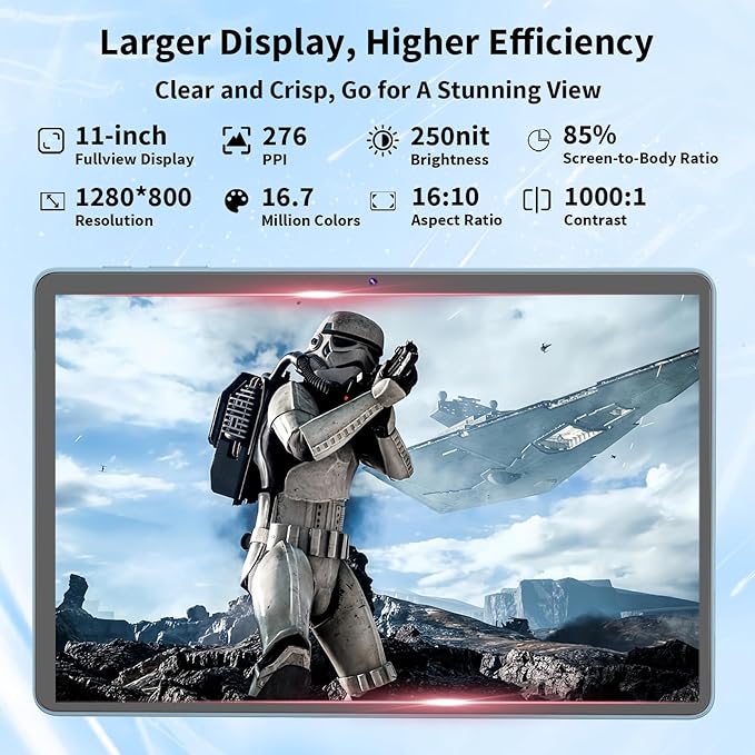 2026 Upgraded Android 15 Tablet, 11 inch Tablets with Keyboard, 24GB+128GB+2TB Expand, Octa-Core, 8000mAh, Gemini AI, 5G/2.4G WiFi, BT5.0, GMS, GPS, 2 in 1 Tablets with Case, Mouse, Stylus(Green)
