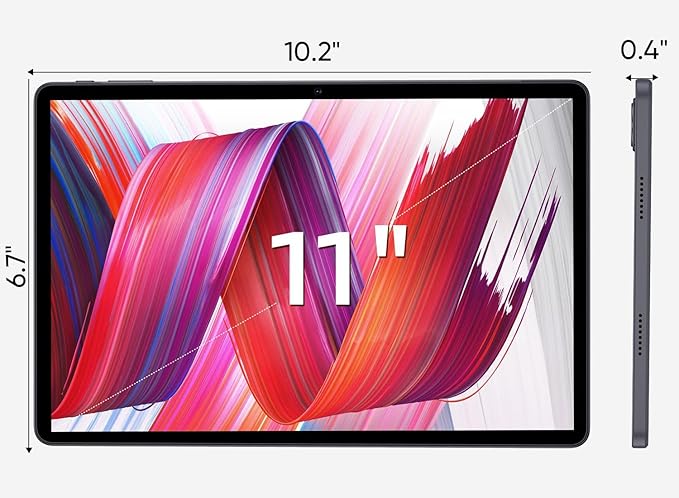 Android 14 Tablet with Case, Tablets 11 inch, Octa-core CPU,12GB+128GB+1TB Expandable,8000mAh Large Battery with 18W PD Fast Charge/Dual Band WiFi6/BT 5.0/GPS/FM Radio