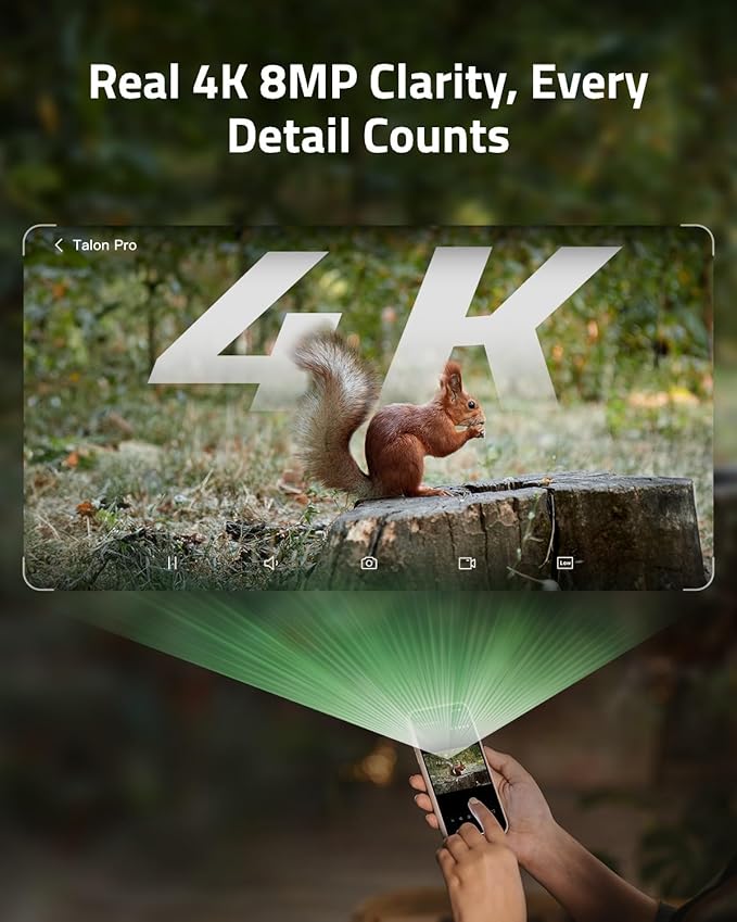 REOLINK 4K 3G/4G LTE 360° Cellular Trail Camera Outdoor 2-Hunting-Cam Bundle - Go Ranger PT Kit+Talon Pro Solar Kit, No-Glow IR, SIM Card Included, Smart Animal Detection, Waterproof for Wildlife