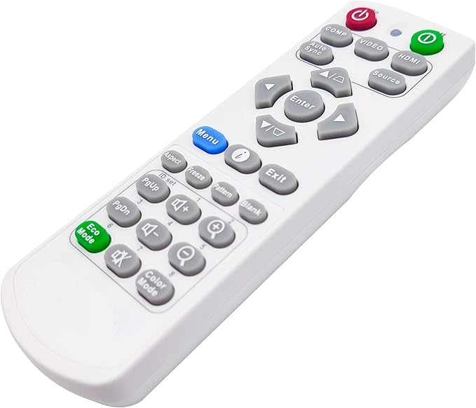 A-00010005 Projector Remote Control for ViewSonic PA502XP, PA503S, PA503SP, PA503W, PA503X, PA503XP, PG700WU, PG701WU, PJD5152, PJD5154, PS500X, PS501W, PS501X, PX700HD, PX701HD, PX702HD