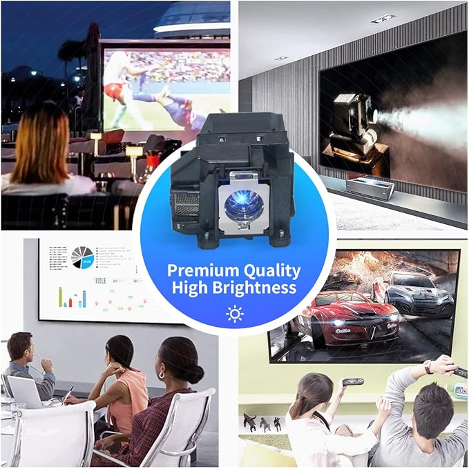 ELPLP67 V13H010L67 Replacement Projector Lamp Bulb with Housing for Epson EB-SXW1/SXW12/S02/S11/S12/S110/SXW11/SXW12/W02/W12/W110/X02/X11/X12/X14/X15/X100/EX3210/EX5210/EX7210/H430A/H429A