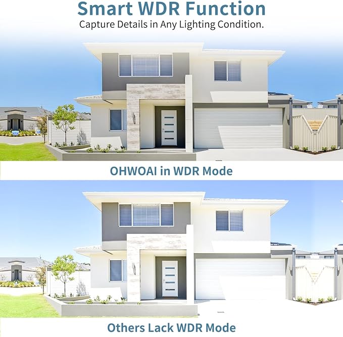 《130° Wide Angle & 2-Way Audio》Wireless Security Camera System Outdoor, WiFi Cameras Systems Video Surveillance DVR Kits