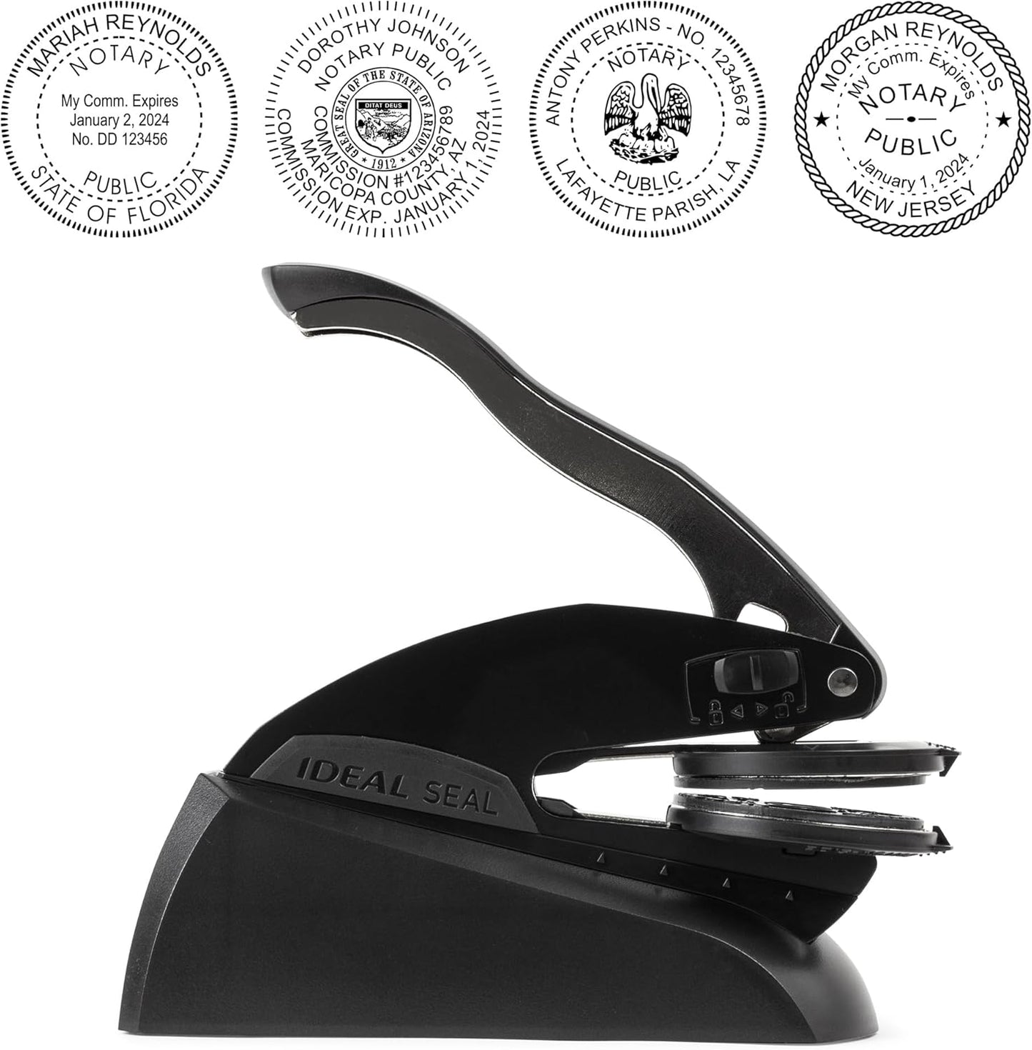 Illinois Round Notary Embosser | Official State Embosser | Official Seals | Meets State Specifications (Illinois, Round Embosser)