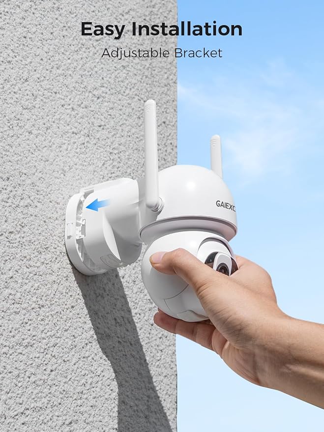 Solar Camera Outdoor Wireless, 4 Cam Kit, No Subscription, Wireless Home Security Camera System, Expandable to 10CH, 360° View PT Cameras, 2K Color Night Vision, Two-Way Talk, 2.4G & 5GHz WiFi