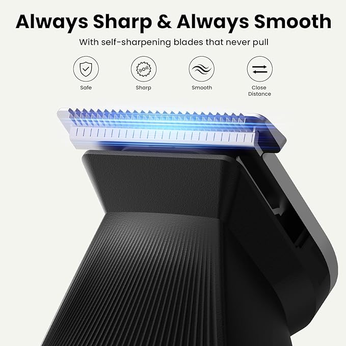 Yineel HC600 Beard Trimmer for Men, All-in-One Cordless Grooming Kit, Waterproof Electric Razor & Hair Clipper for Face Mustache Body Nose Hair Trimming, Precision Blades, Gifts for Men Barber