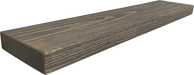 Joel's Antiques 36 Inch Wooden Floating Shelves for Wall - 36x8x2 in - Made of Natural Wood - Heavy Duty Rustic Wall Shelves for Bedroom - Perfect for Living Room, Kitchen - Grey