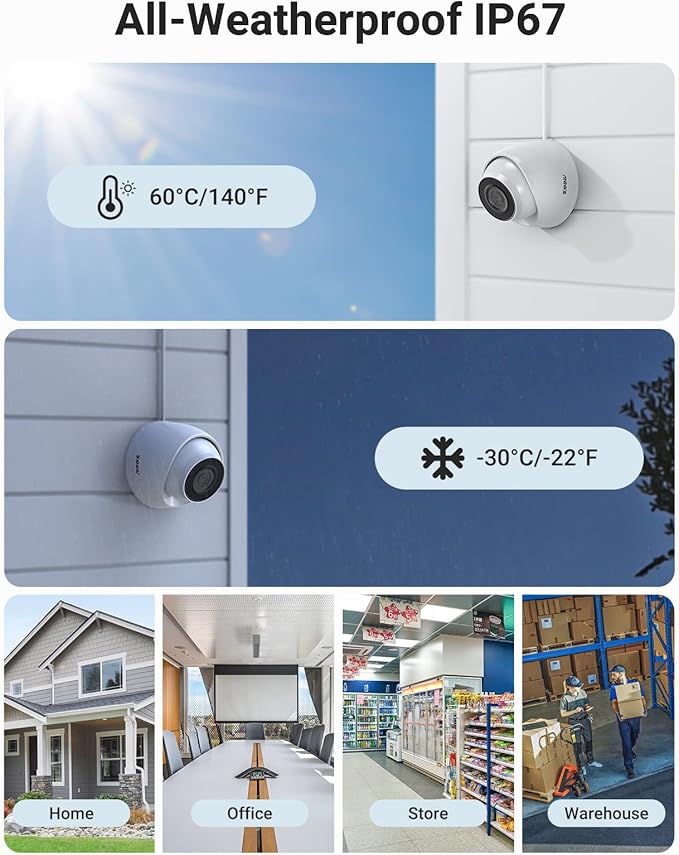 ANNKE H500 3K 5MP PoE Security Camera System with 8CH NVR, 4X 3K 5MP Outdoor IP Cams with 2.8MM Lens, AI Detection, 24/7 Audio Recording, Color Night Vision, IP67 Rated, Supports Alexa (2TB HDD)