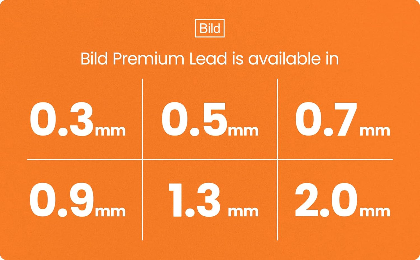 Bild Premium 1200 leads of 0.7 mm 2B Mechanical Pencil Lead Refills (2B Mega, 0.7 mm)