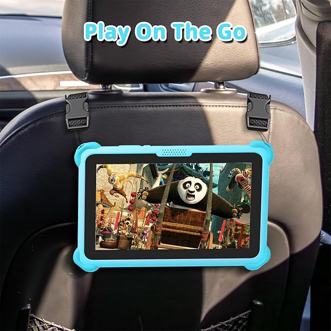 Kids Tablet 7 inch Tablets for Kids, 32GB Android Toddler Tablet with Case Included, WiFi, Bluetooth, IPS Screen, Parental Control, GMS Educational Children's Learning Tablets for Boys Girls (Blue)