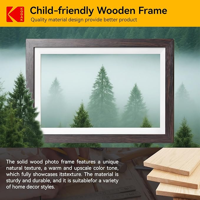 KODAK 15.6 Inch Digital Picture Frame, 64GB WiFi Digital Photo Frame 1920x1080 HD IPS Touch Screen, Auto-Rotate, Share Photos and Videos via KODAK App