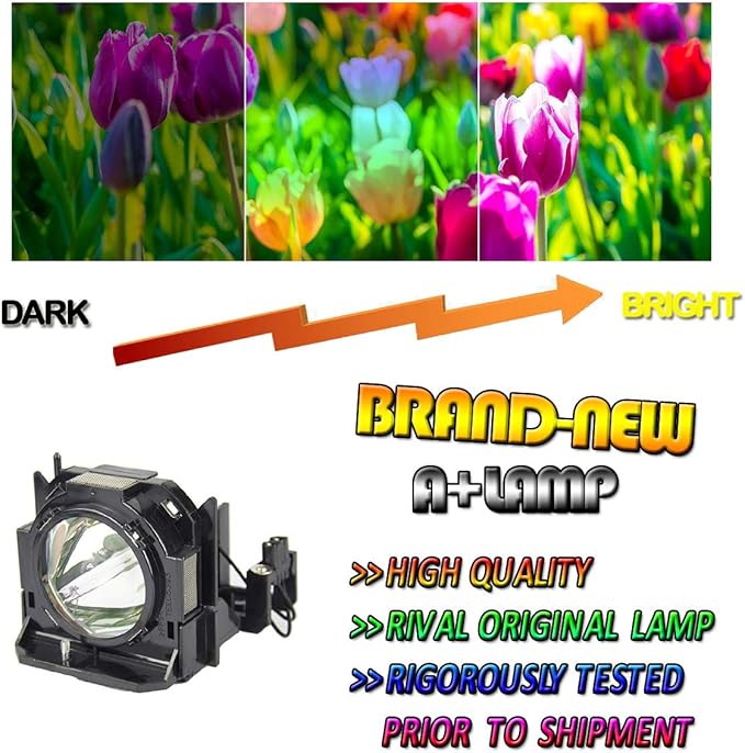 CJD ET-LAD60 Original Genuine Replacement Lamp with housing for Panasonic PT-D5000,D6000,DW530,DW6300,DX500,DZ570,DZ6700,DZ6710,DZ680,DZ770(OEM Bulb Inside)