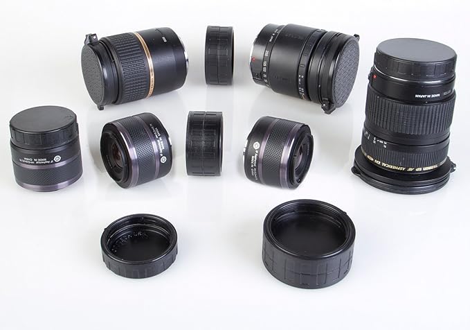 OP/TECH USA Lens Mount Cap - Pentax Double, Black (1101251)